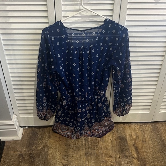 Japna Blue Patterned Jumpsuit - Picture 2 of 2